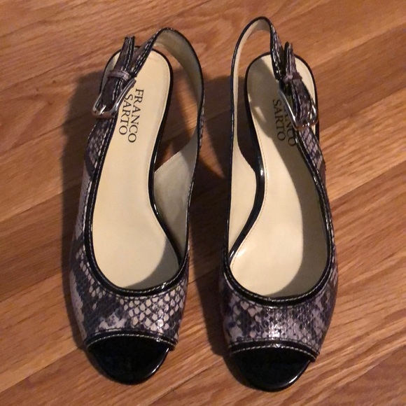 Franco Sarto Shoes - New Franco Sarto peep toe sling backs